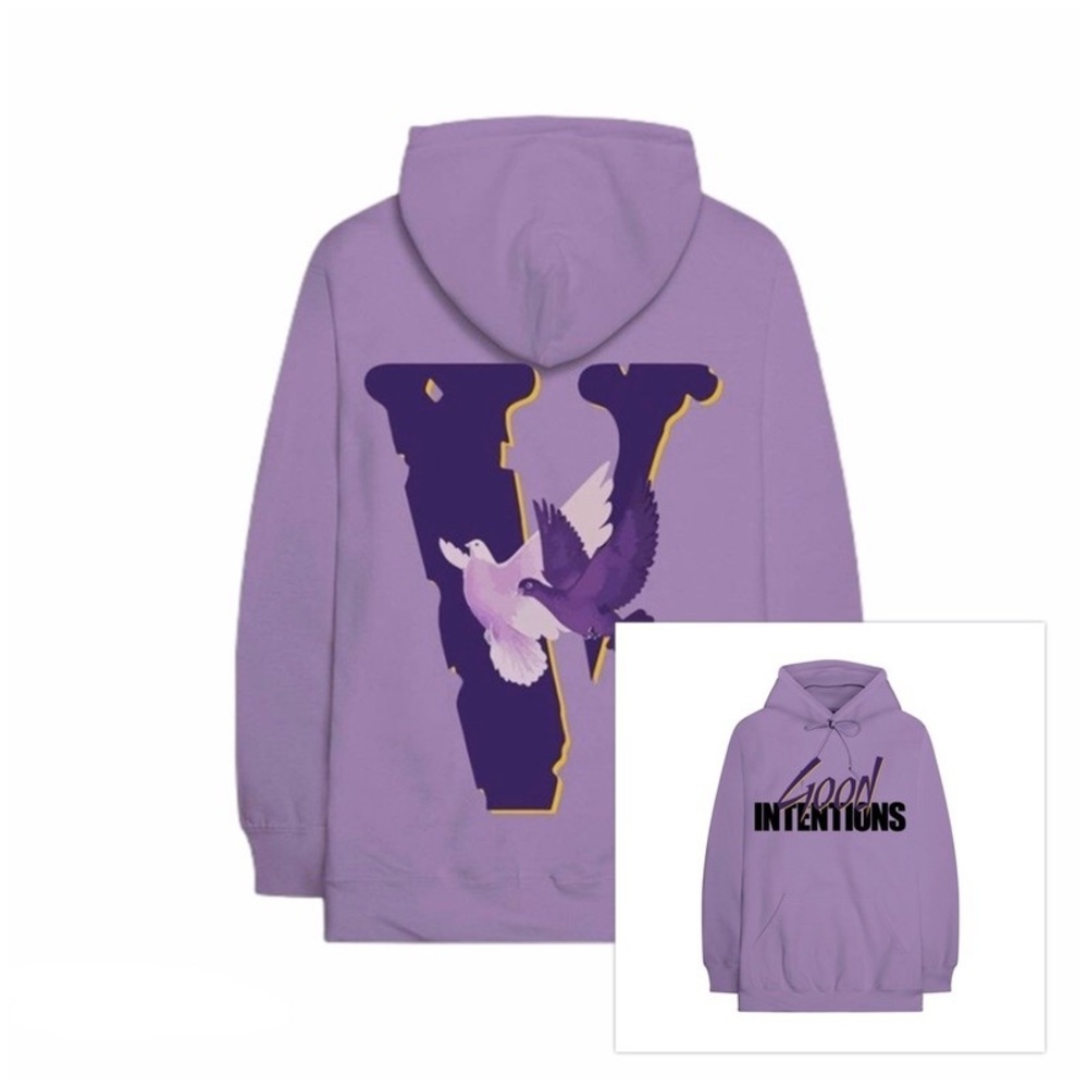 Vlone purple doves size Large hoodie